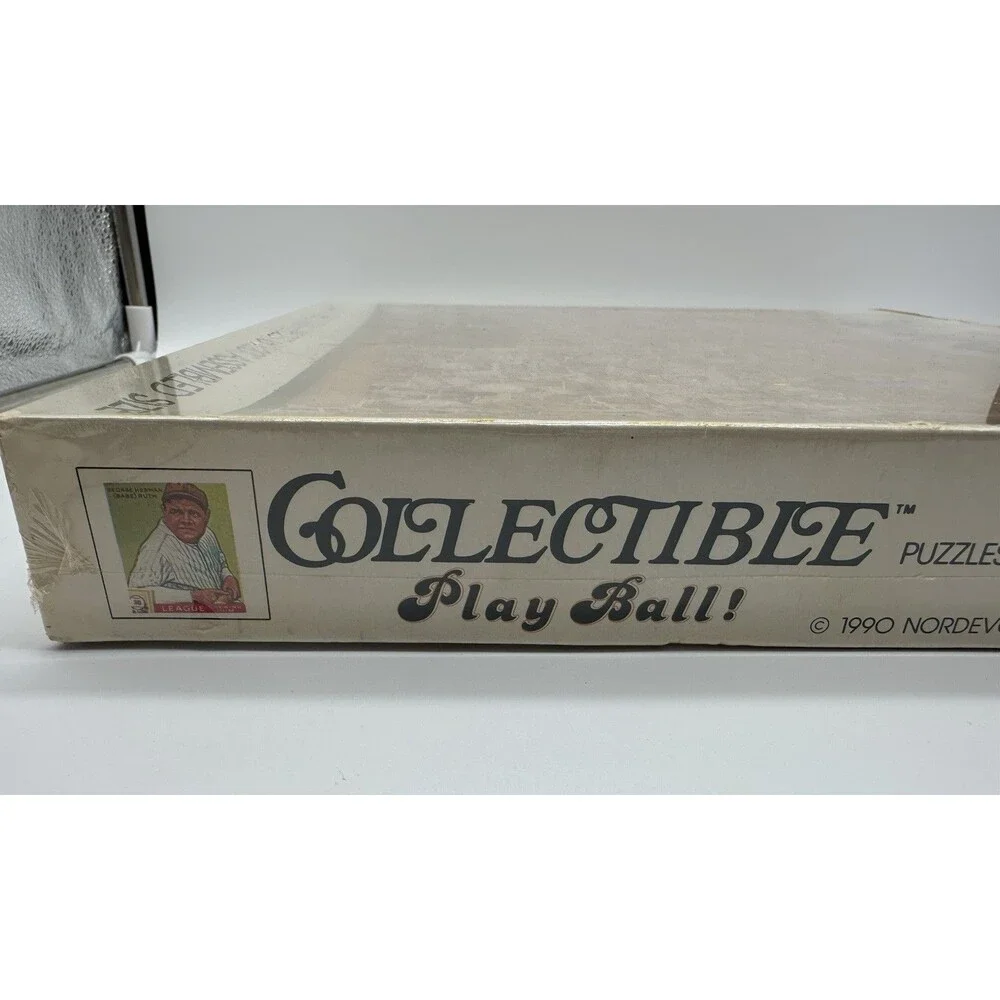 Vintage 1990 Play Ball Baseball 500 pc Jigsaw Puzzle New Sealed Nordevco 7860